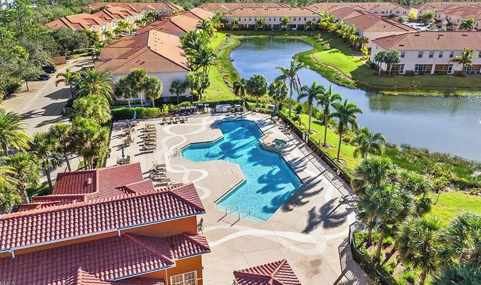 Resort style swimming pool in a beautiful gated-community