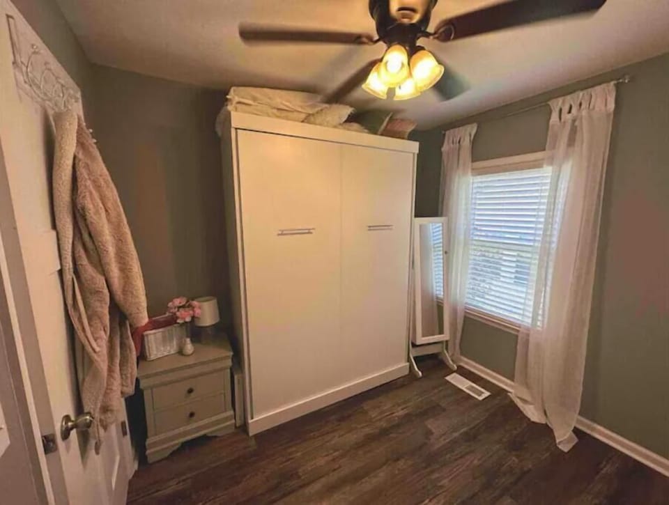 Stack the pillows up top and fold away for more room.