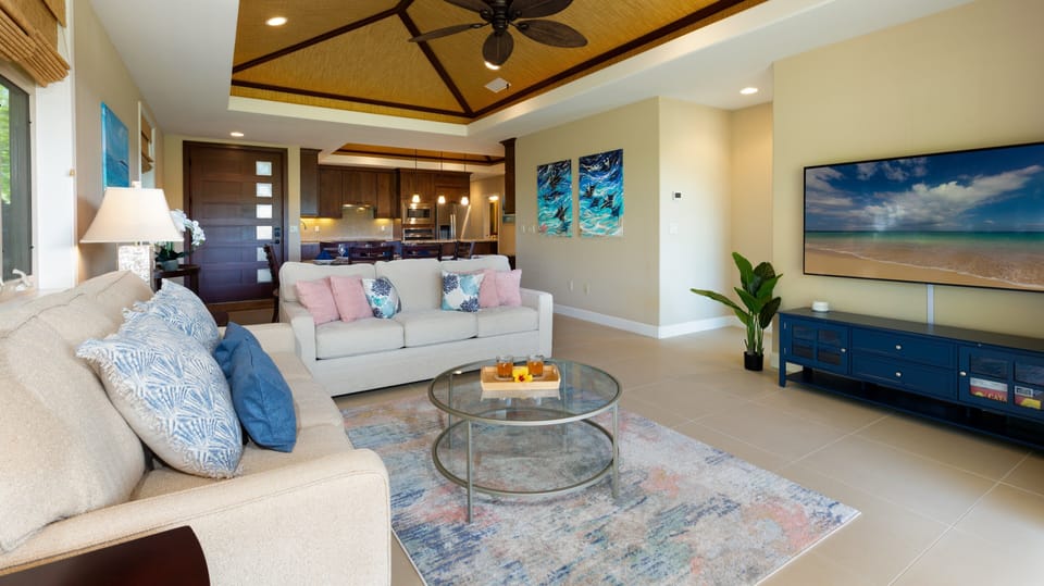 Spacious open concept 3 bedroom home sleeps 8 comfortably.
