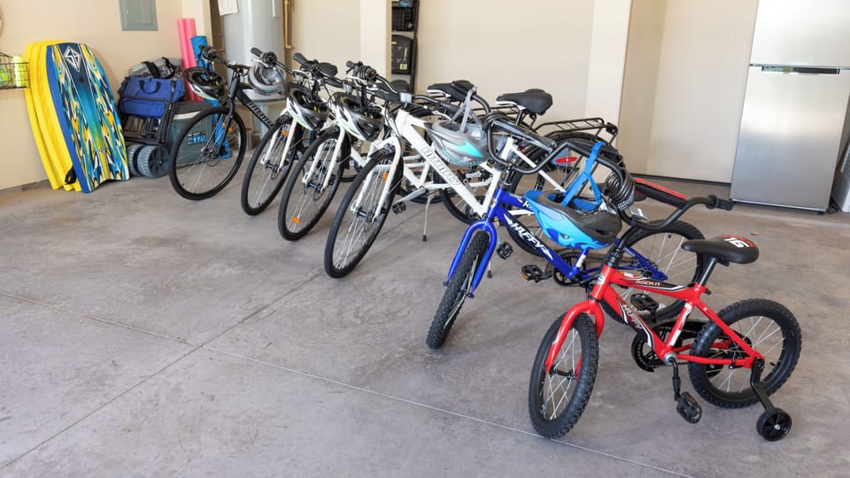 Kids and adults Bikes and helmets