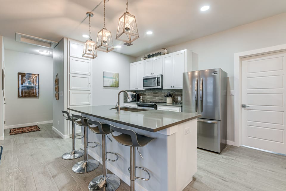 Kitchen | 2nd Floor | Drip + Single-Serve Keurig Coffee Maker | Spices
