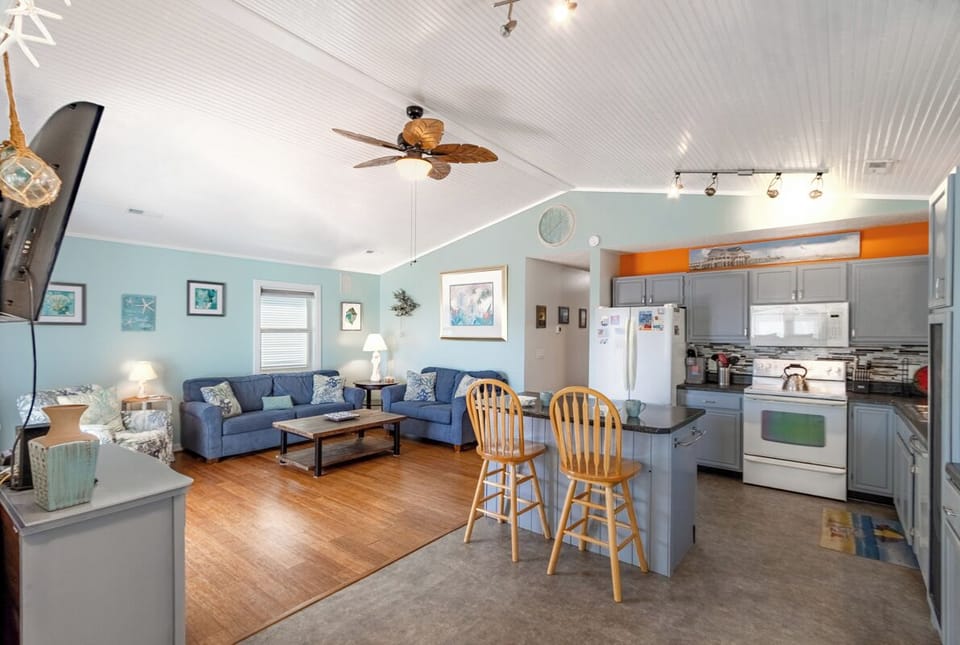 Living Area and Kitchen