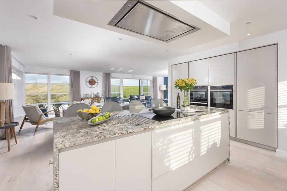 Kitchen leading to living room and dinging area - Sandyford