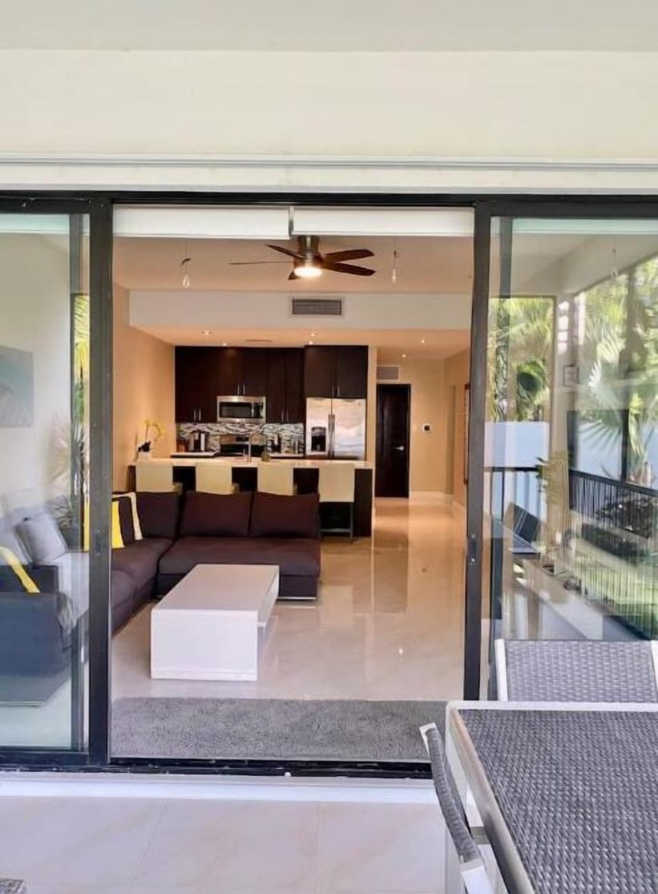 Patio looking inside