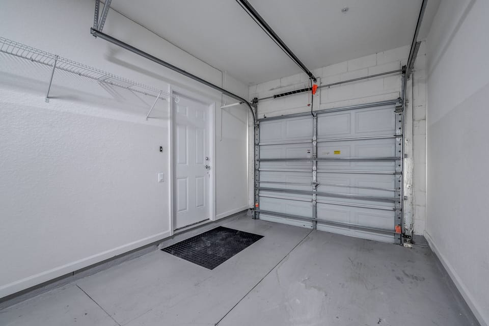 Garage where washer and dryer is located