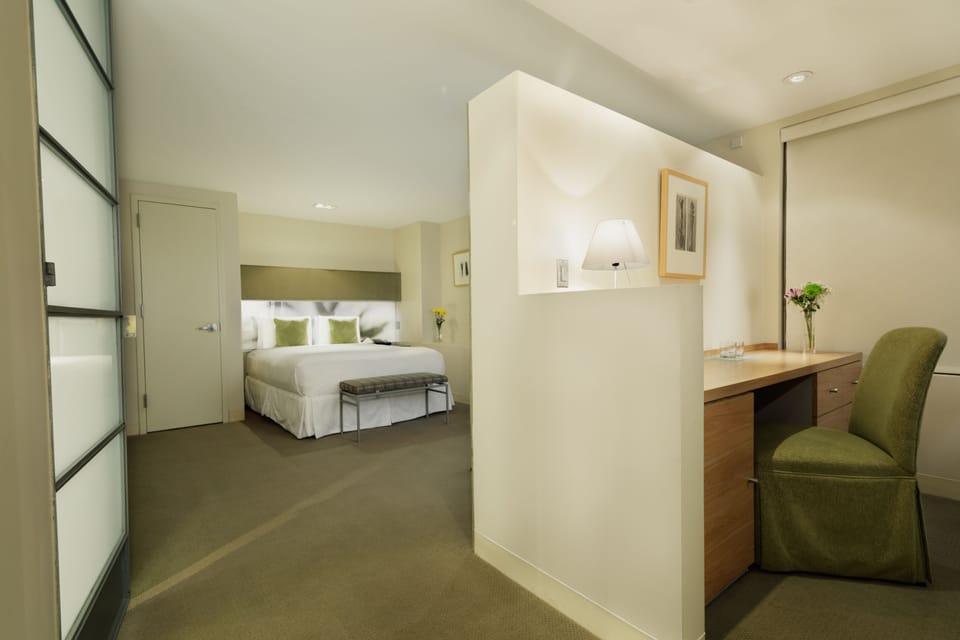 Bedroom. Interior and views may vary based on location and availability.