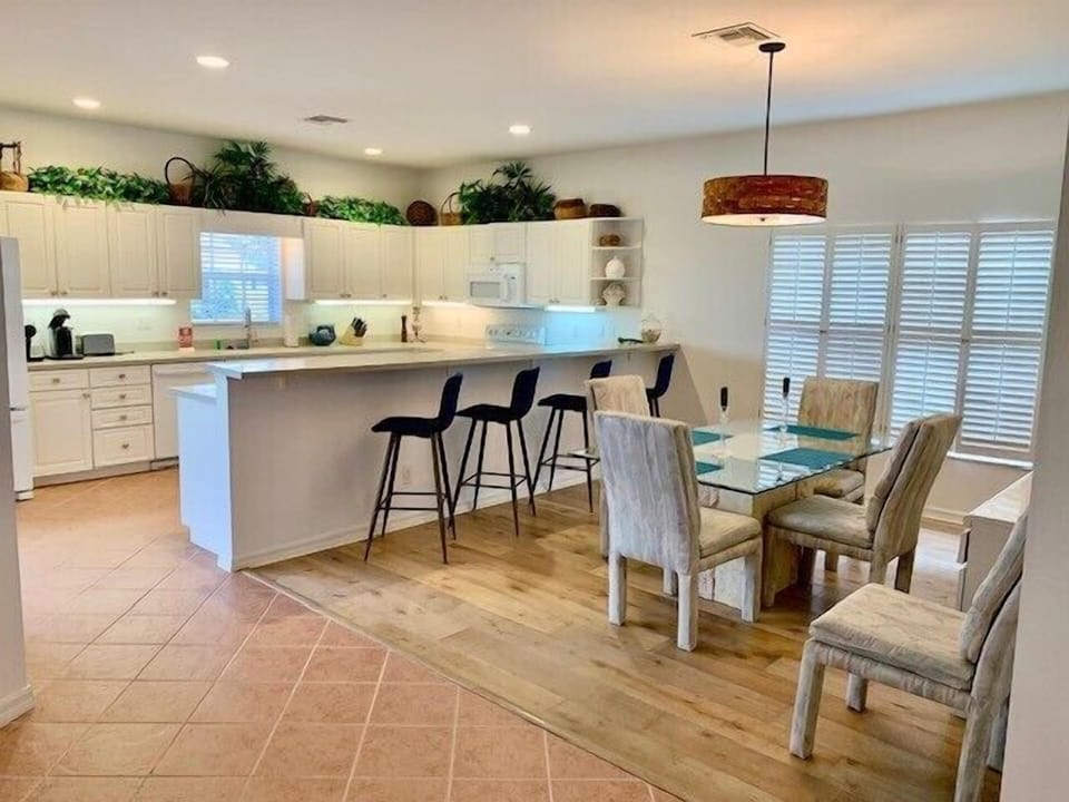 Kitchen and dining area