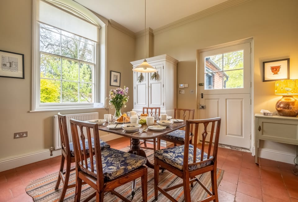 Ground floor: Open-plan kitchen and dining room with beautiful views