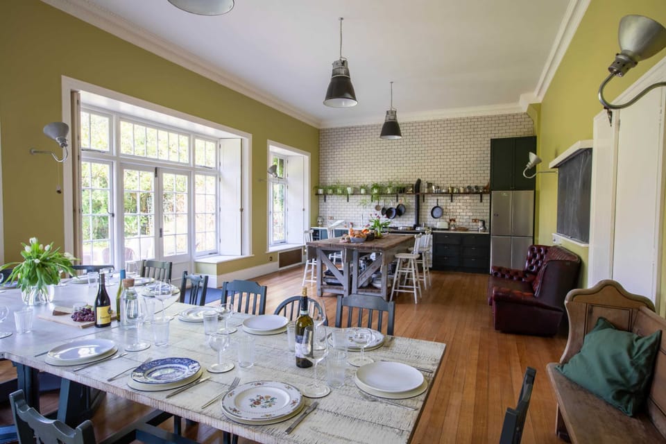 Large open-plan kitchen and dining area