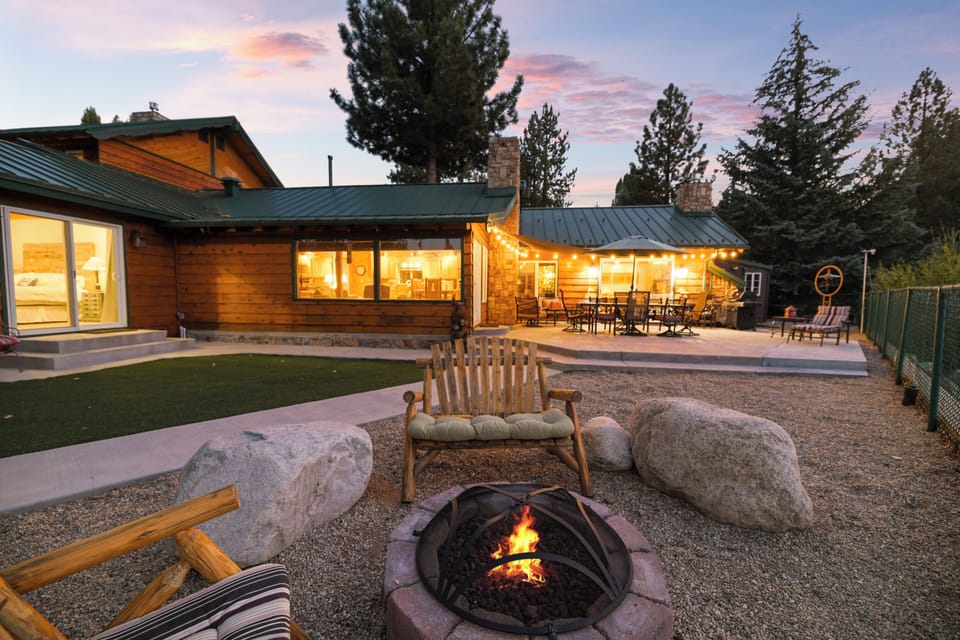 Backyard - Gas fire ring w/ample seating in the backyard!