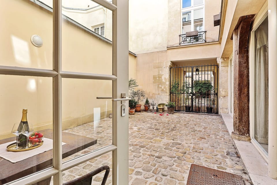 The private patio (non-smoking)