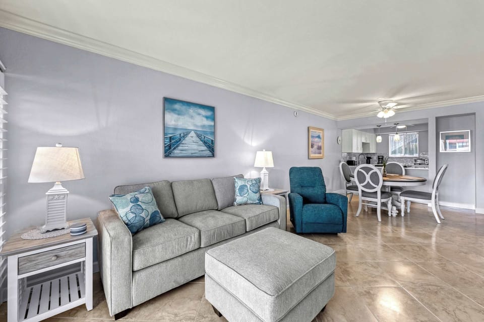 Comfy full sized couch with queen pullout for flexible sleeping arrangements for all!