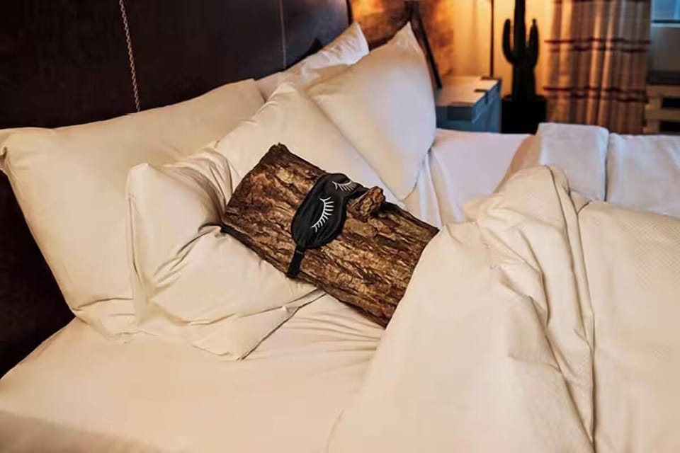 Lounge into the pillows and drift off in comfort.