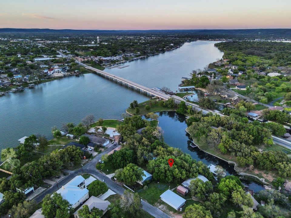 The Treetops is in a cove right off the Llano River