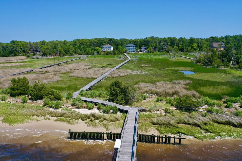 Enjoy a stroll out to the dock - Please note: Sandy beach area is only during low tide.