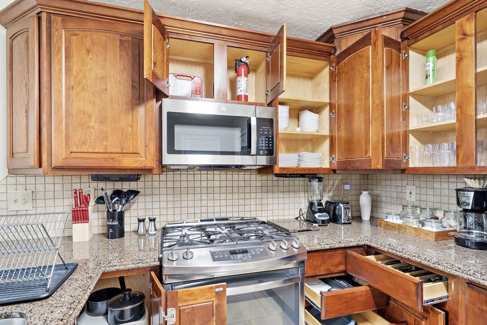 Kitchen is fully equipped so that you can feel like home for long stays.
