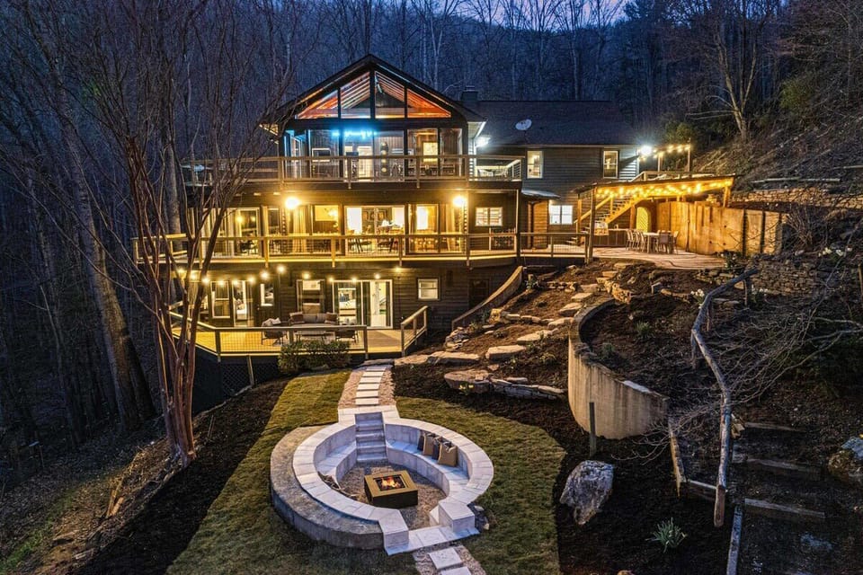 Custom Sunken Fire Pit. Enjoy S'mores and Stargaze