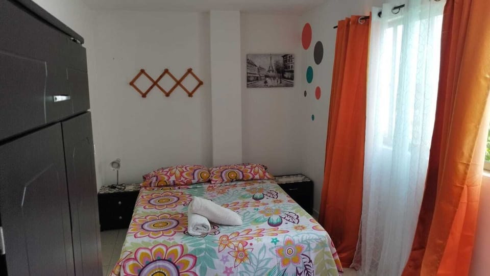 the bed