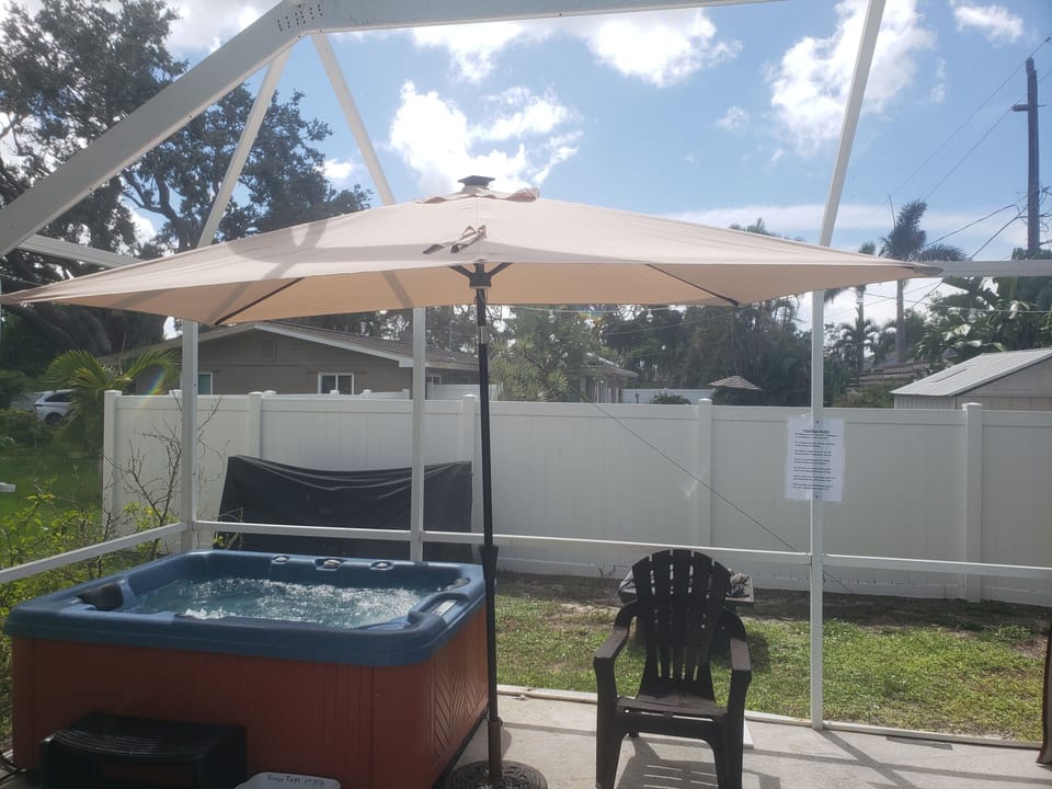 New three person hot tub