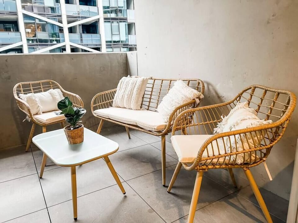 Enjoy sitting outside on your private balcony.