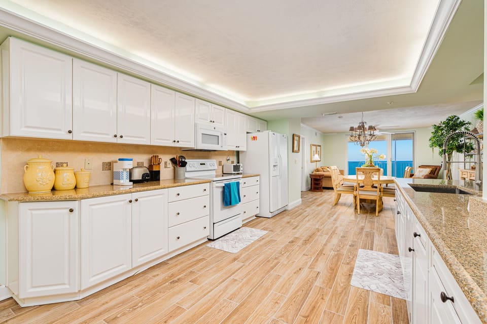 Cooking with an oceanfront view!