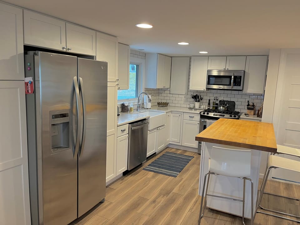 Fully stocked kitchen