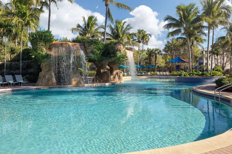 Resort Pool with water features.