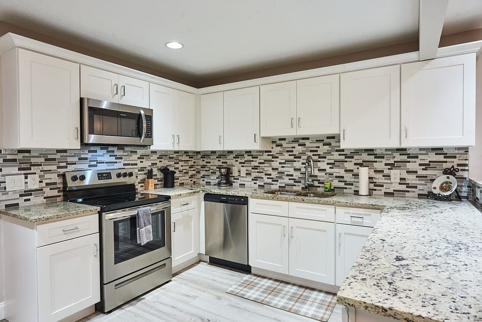 Our kitchen is as functional as it is stylish.