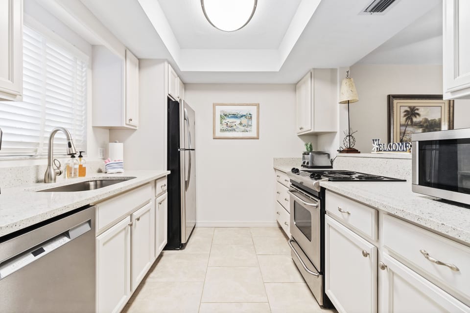 Fully equipped kitchen when you want to cook at home