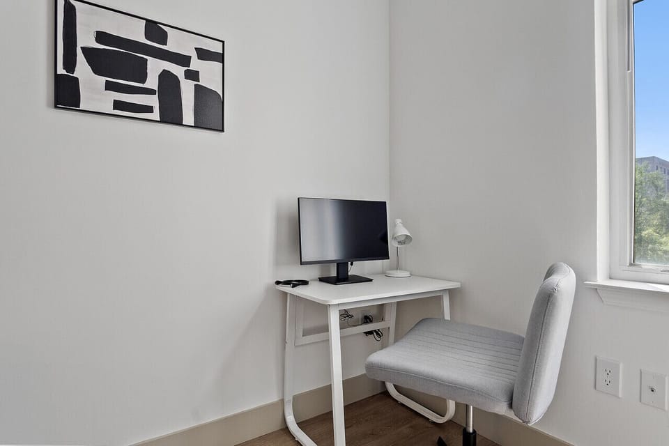 Desk workstation perfect for professionals working from home or students needing to study!