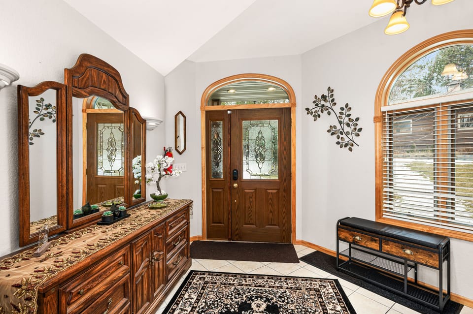 A warm & welcoming entry way.