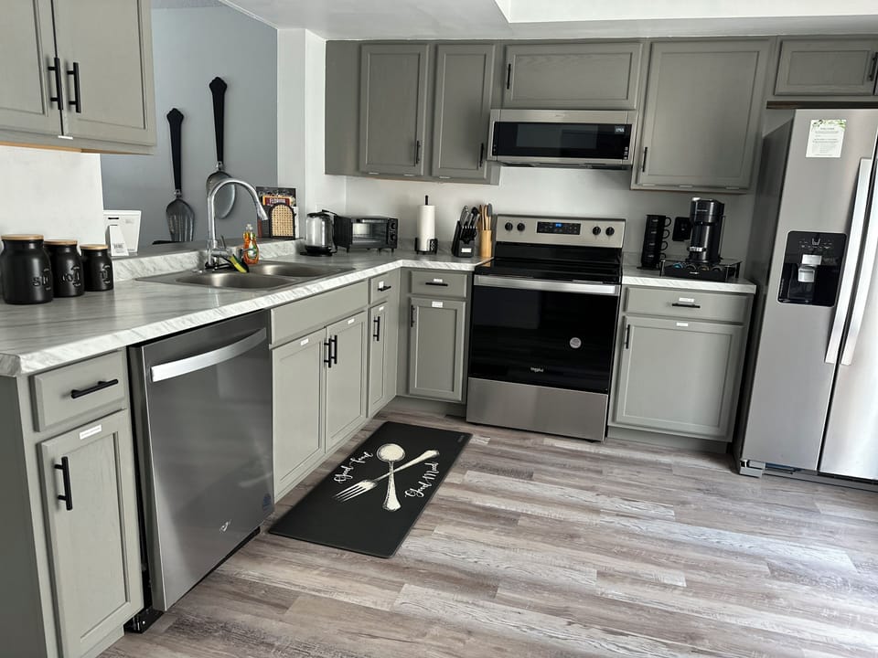 You'll find everything you need to cook meals from appliances, cookware & spices
