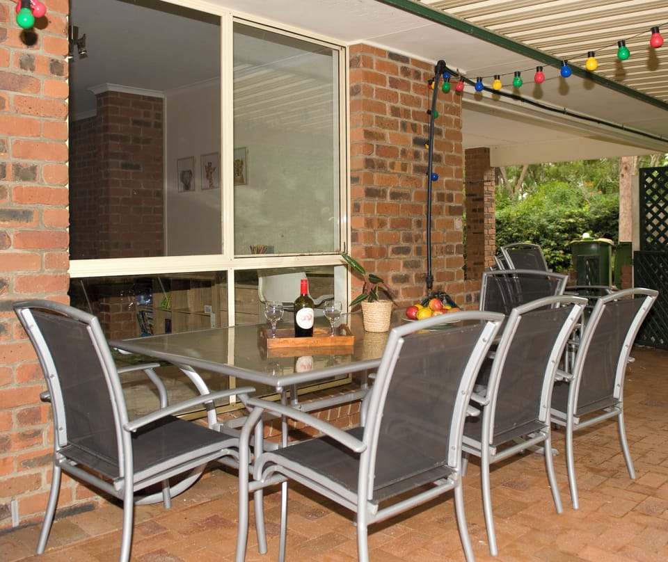 Outdoor table for 8