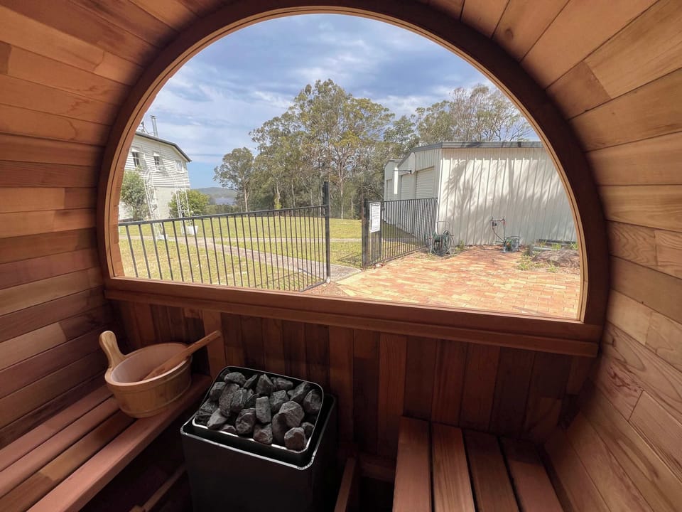 Take a moment for yourself and unwind in the sauna overlooking the beautiful nature.