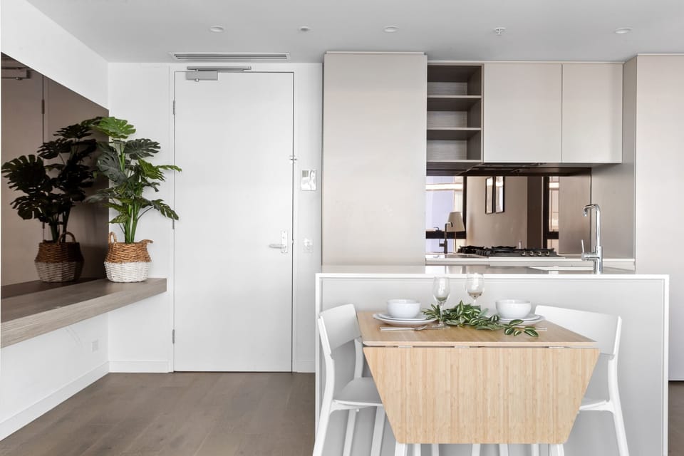 A kitchen & dining area.