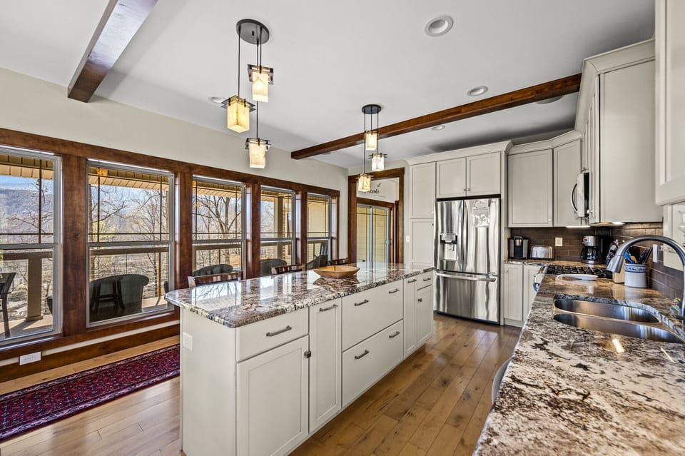 Above the Worry Line's gourmet kitchen