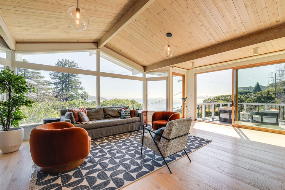 Sausalito Vacation Rental | 3BR | 4BA | 3,600 Sq Ft | Stairs Required