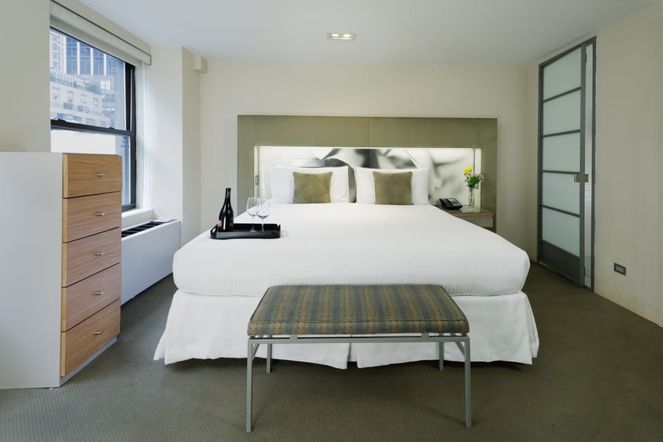 Bedroom. Interior and views may vary based on location and availability.