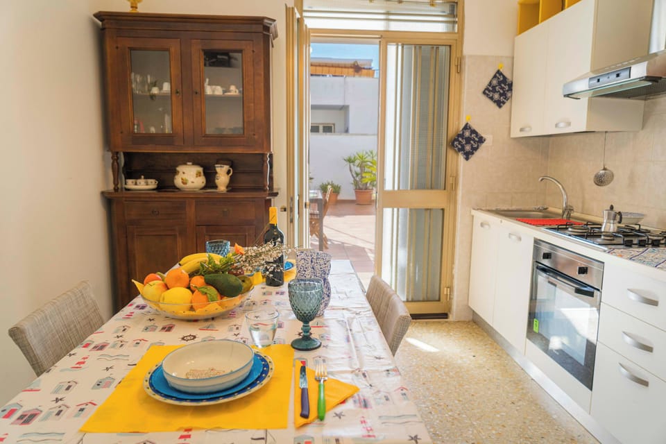 Kitchen and dining area