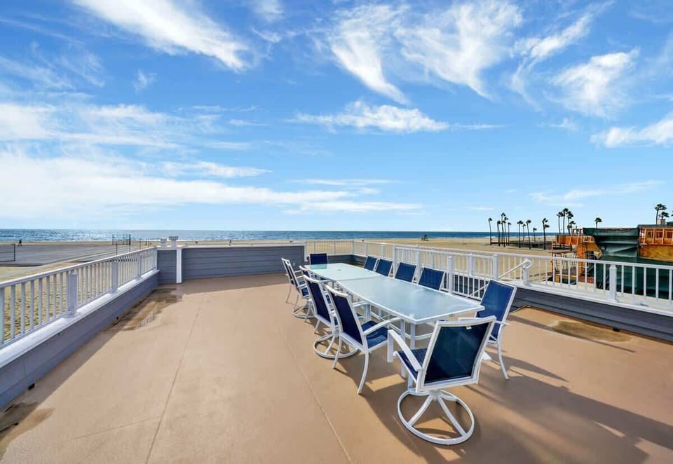 Rooftop patio seating