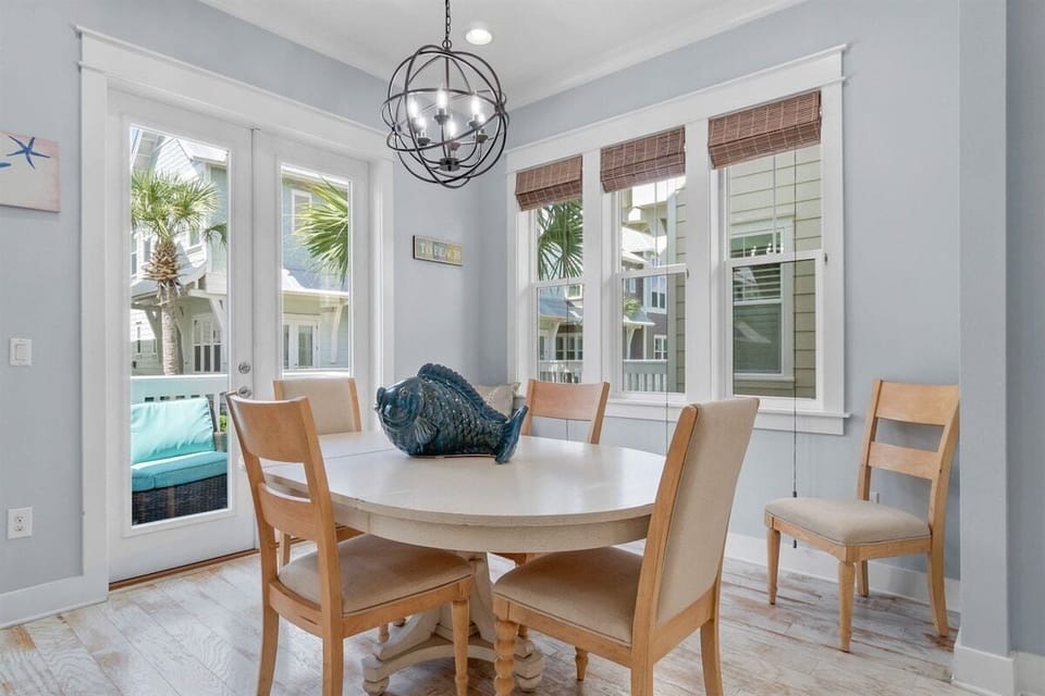 A beautifully arranged dining area that feels welcoming and comfortable.