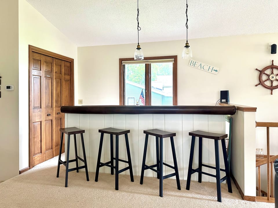 Other side of bar full of puzzles, card games and board games