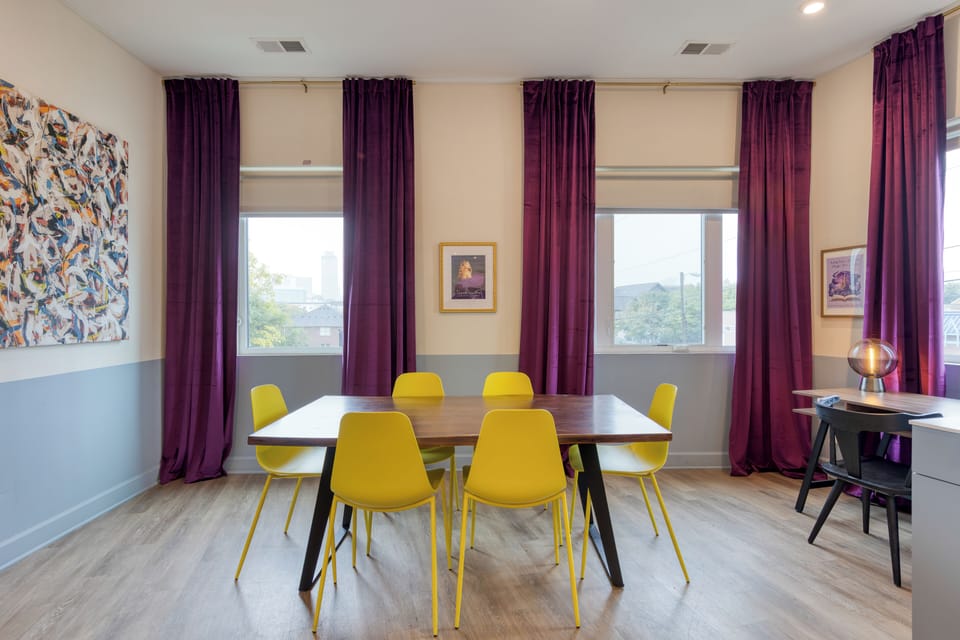 Dining space for enchanted nights in.