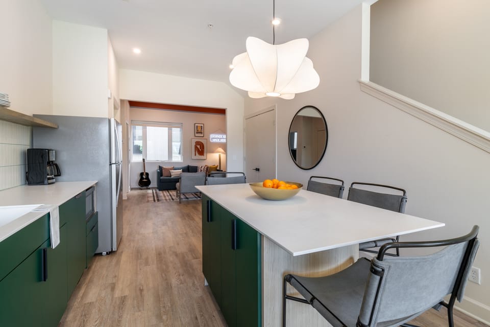 Spacious and open kitchen.