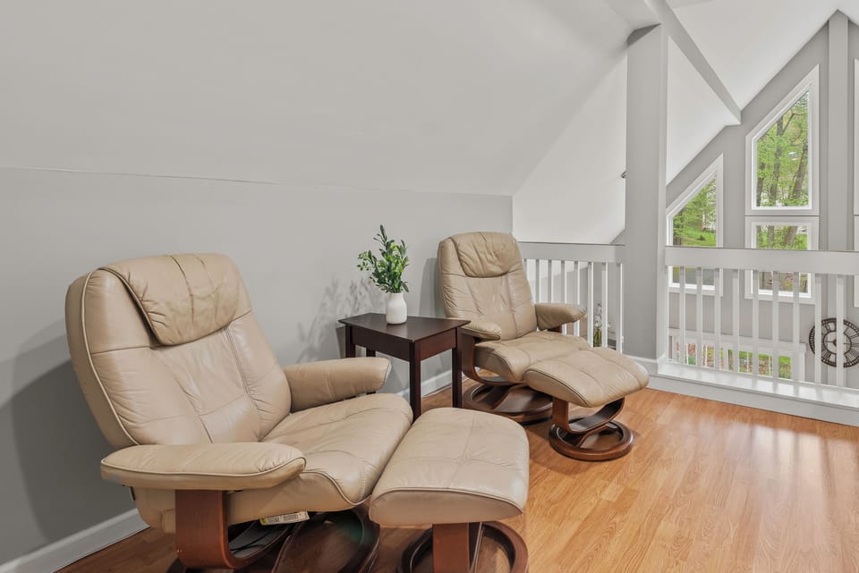 Kick back and relax in these comfy recliners.