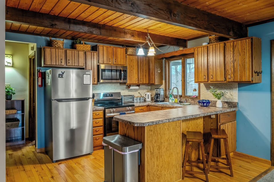 Fully-equipped kitchen.