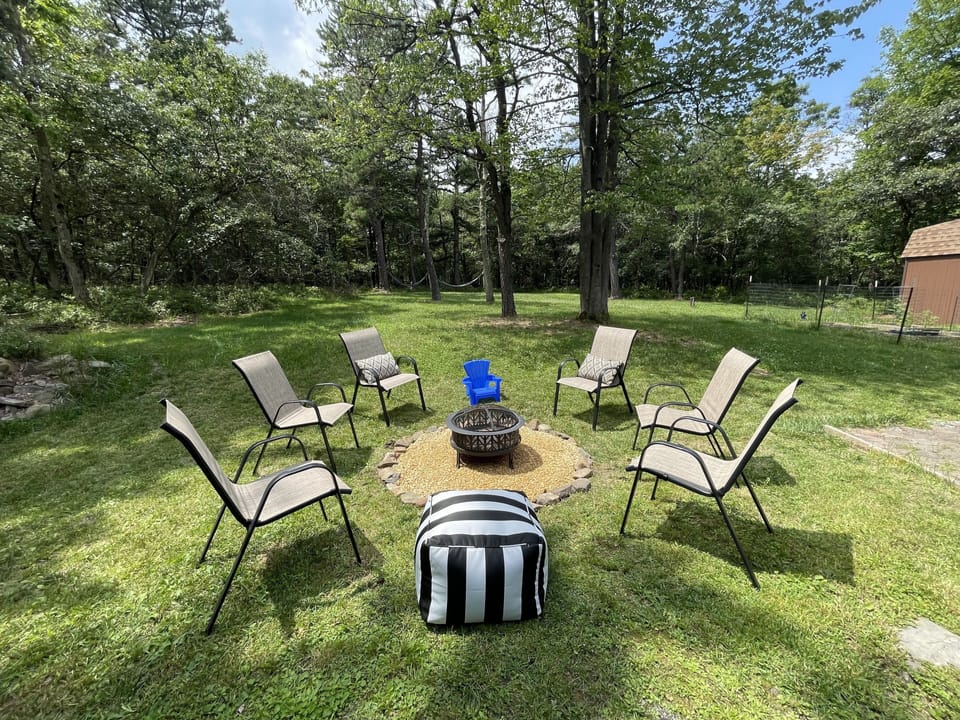 Firepit for cozy nights.