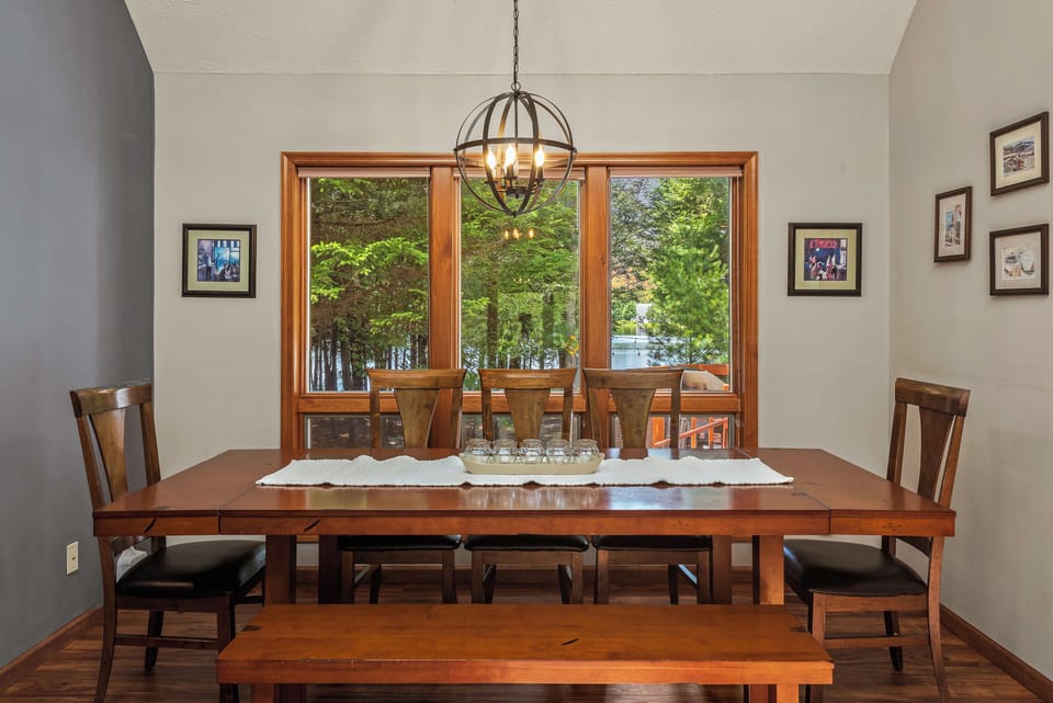 Unique bench seating.