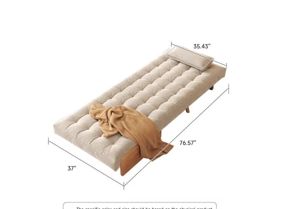 Foldable Twin Sofa Bed Located in Bedroom #2&3