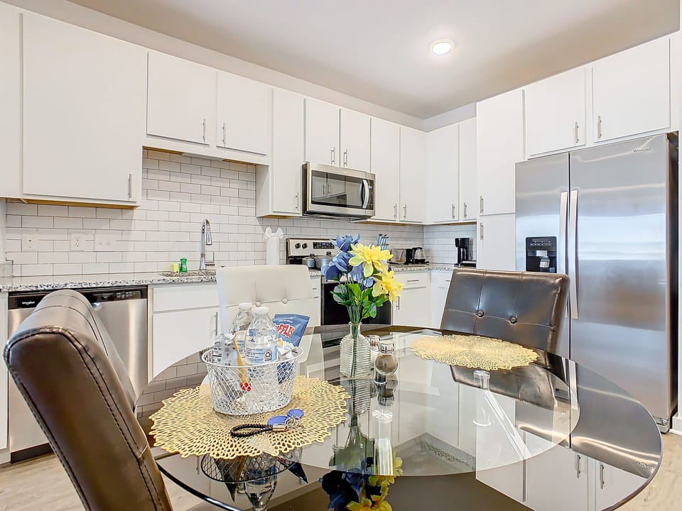 Modern and sleek kitchen, perfect for culinary adventures and entertaining 
